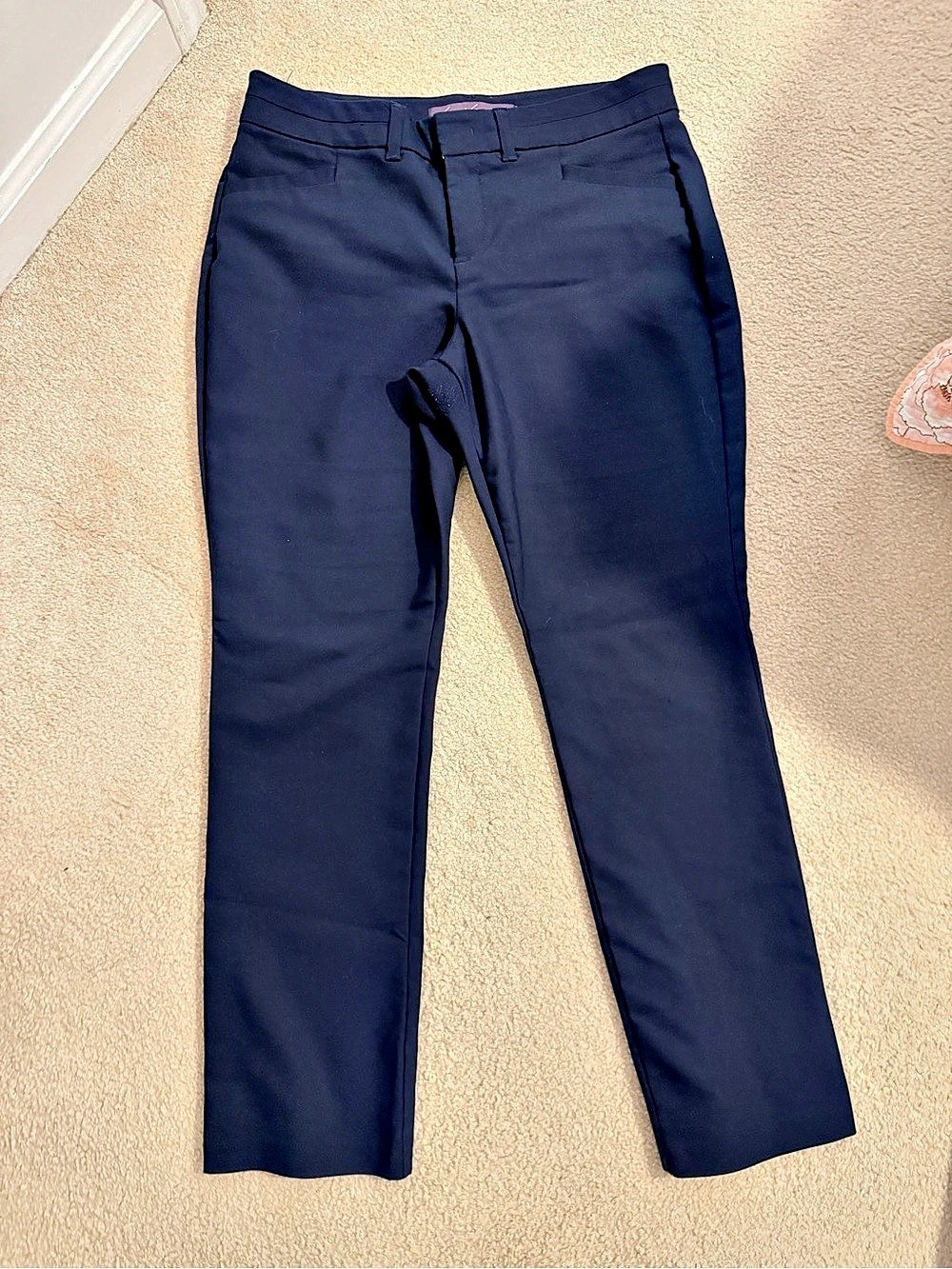 Gloria Vanderbilt Amanda Classic Tapered Pant Straight Leg Pants in Blue Size 6